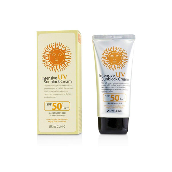 3W CLINIC Intensive UV Sunblock Cream SPF50+ PA+++ (70ml)