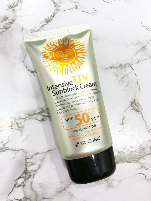 3W CLINIC Intensive UV Sunblock Cream SPF50+ PA+++ (70ml) - Image 2