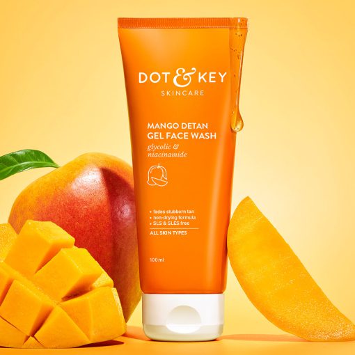 DOT & KEY Mango Detan Gel Face Wash – 100ml - Image 2