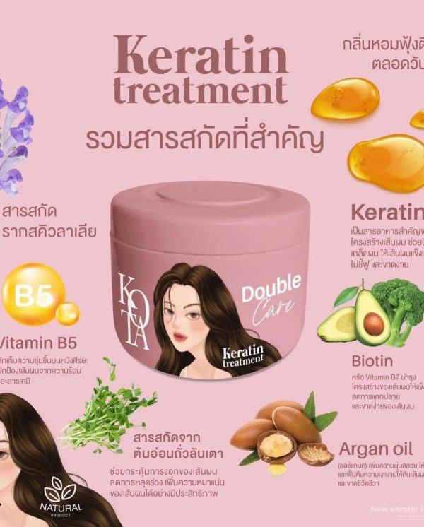 KOTA Double Care Keratin Treatment Hair Mask – 250ml - Image 4