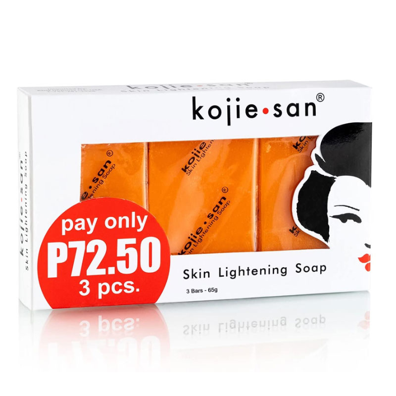 Kojie San Skin Lightening Kojic Acid 3pcs Soap Set 65gx3